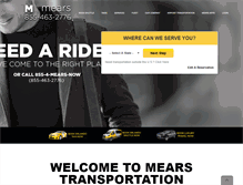 Tablet Screenshot of mearstransportation.com